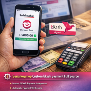 Serialkeyshop Custom bkash payment gateway Full Working Source Code